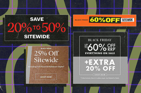 An example from the ACCC of misleading Black Friday promotions.