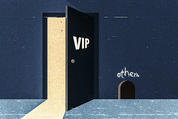 Separate entrances for private buyers and lower-income tenants have been controversial in London and New York City. 