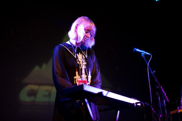 Lena Raine performing her video game music live in Vancouver in 2019.