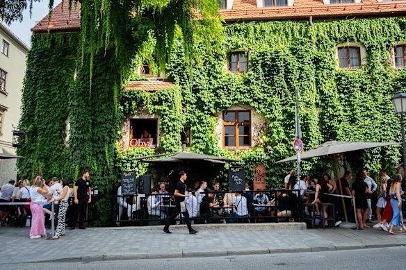 The ivy-covered Pfistermühle restaurant.