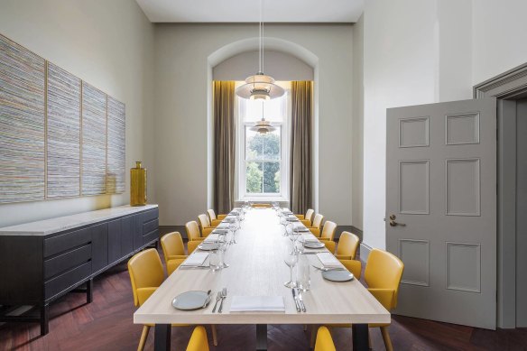 One of the opulent private dining rooms at Post, in the State Buildings.