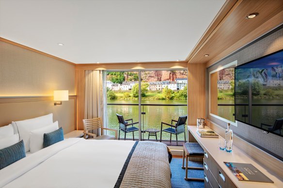 One of seven Veranda Suites on the ship.