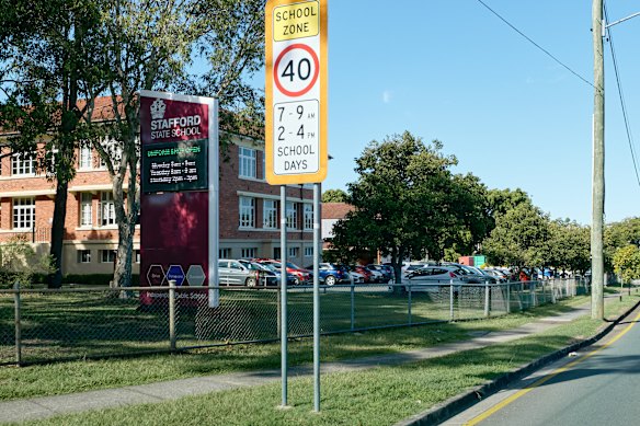 Heritage-listed Stafford State School was completed between 1948 and 1955. 