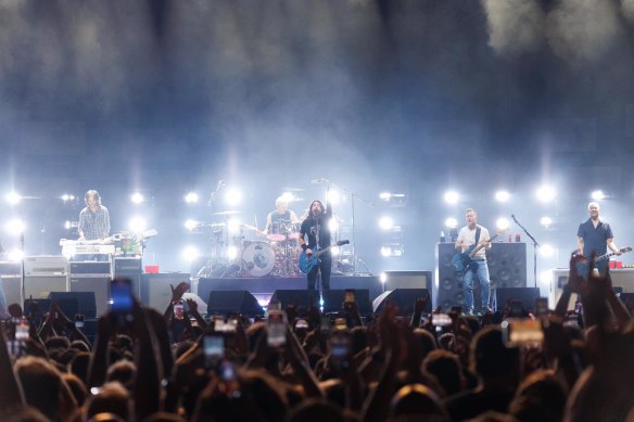 Fans descended on Suncorp Stadium for the Foo Fighters’ explosive Brisbane show.