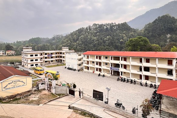 The Tribhuvan Trishuli secondary school in Nuwakot before the tragedy.