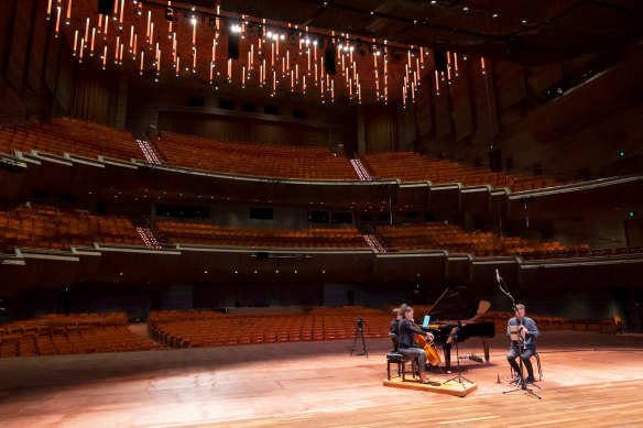 Melbourne Digital Concert Hall streams from Hamer Hall on November 25, 2020. 