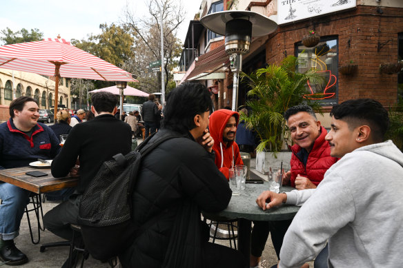 The outdoor area of the Old Fitz was ordered to close at 8pm due to stray kegs found on the footpath by inspectors.