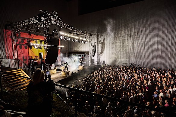 Baker Boy performs at East Perth Power Station