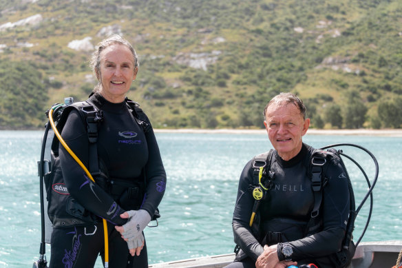 Anne Hoggett and Lyle Vail, based on Lizard Island, witness coral bleaching first-hand.