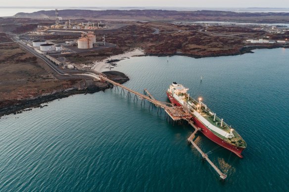 Woodside Petroleum's Pluto LNG plant in Western Australia.