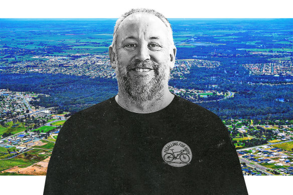 Former police officer Luke Baker says Lifeline saved his life. As the father of five children, he’d love to see an expansion of crisis text and web-ba<em></em>sed chat services.