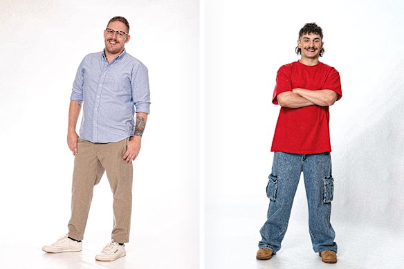 Conor (left) is a 31-year-old disability advocate from Queensland and Colin (right) is a 21-year-old aspiring MMA fighter from NSW.