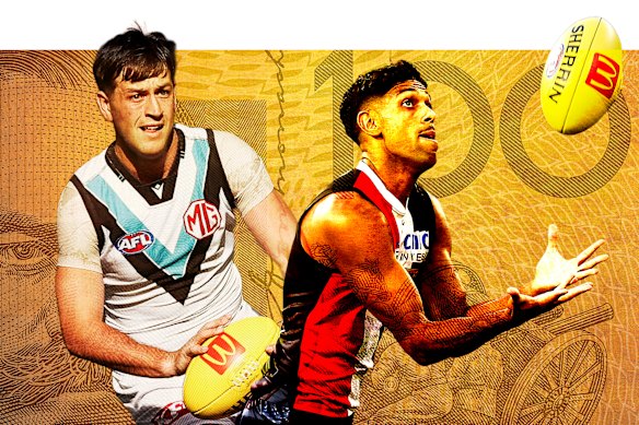 Zak Butters and Nasiah Wanganeen-Milera.