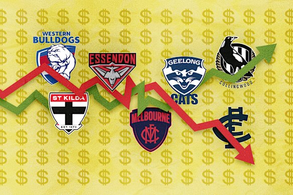 Inside the 2025 financial reports of the 10 Victorian AFL clubs.