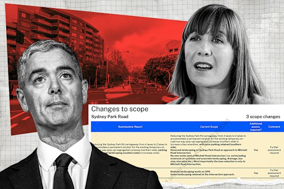 Plans to slash the upgrades were circulated four days after then Transport Minister Jo Haylen (right) promised cuts wouldn’t be made, after she and senior minister John Graham (left) were urgently briefed on the matter.