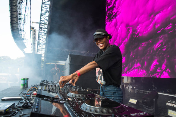 Honey Dijon performs at Field Day Festival, The Domain, on January 1, 2023