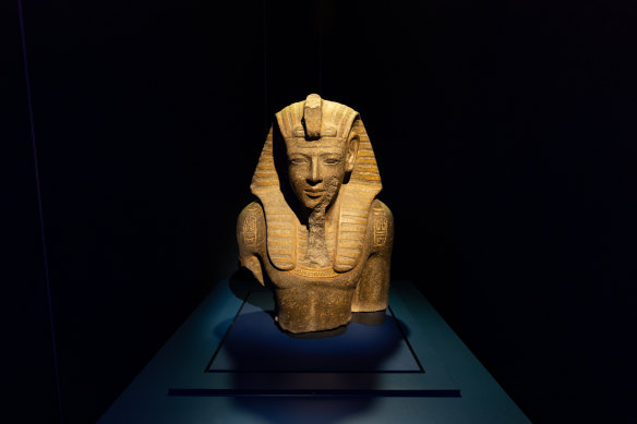 A bust of Ramses the Great.