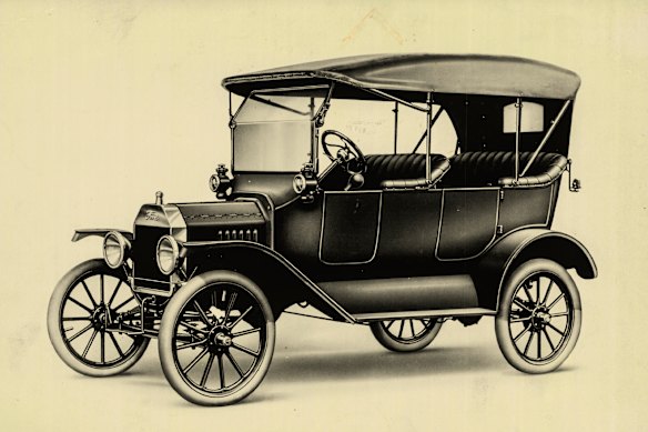 A (mass-produced) Model T Ford.  