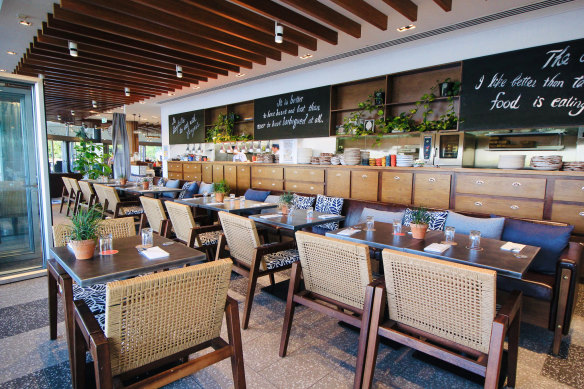 The Shangri-La’s waterfront diner caters for families and adults.