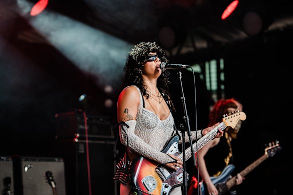 Public Figures perform at Golden Plains 18