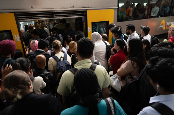 Sydney’s commuters have suffered major disruptions to the rail network.