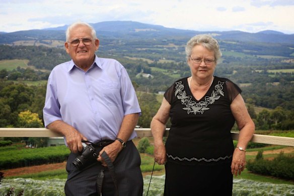 Raymond Gray (left) and wife Phyllis.