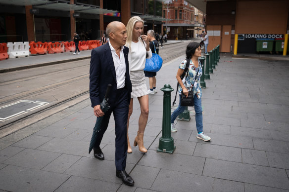 Teo and Griffiths depart after his disciplinary hearing.