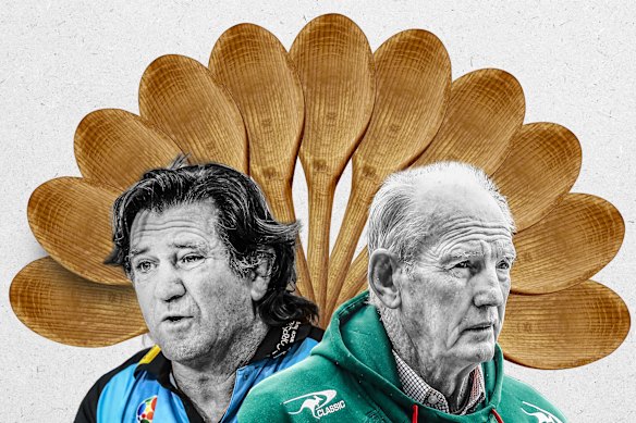 Des Hasler and Wayne Bennett will do battle to avoid their first wooden spoon.