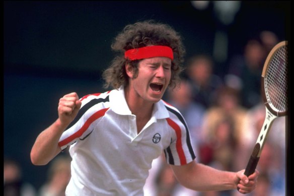 John McEnroe, “pop star with a tennis racquet”.
