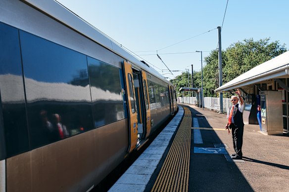 Station masters check that passengers have entered and exited trains safely, assist disabled passengers, and help drivers keep to timetable, among other duties.  