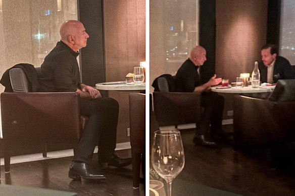 Jeff Bezos was seen at the Park Hyatt bar in July 2026.