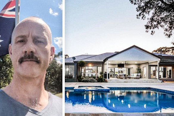 Martin Featherstone (left) also owns another luxury mansion (pictured) near Sewell’s compound.