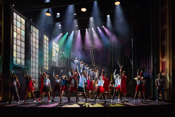 The drawing power of a big production: WAAPA’s 2023 production of Footloose at His Majesty’s Theatre.