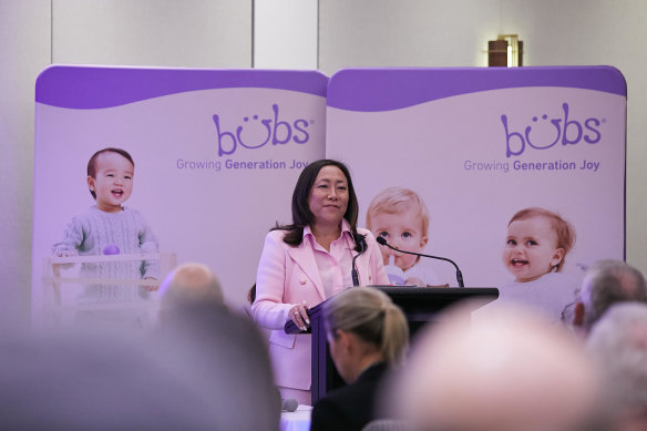Katrina Rathie has hung onto her postion as chairperson of Bubs Australia after an unsuccessful board spill.