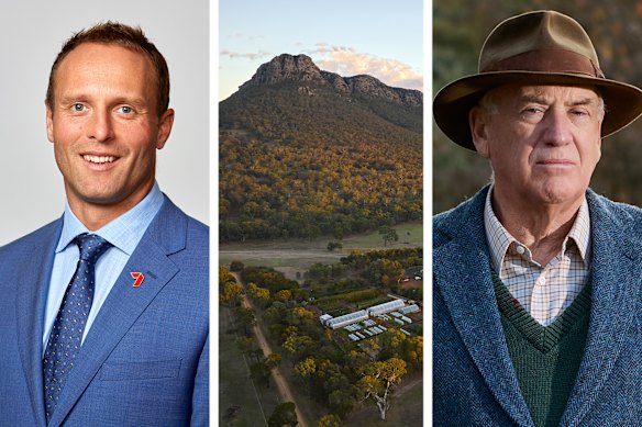 Allan Myers (right) has ended a prolonged legal fight against ex-Hawthorn footballer Brad Sewell’s plan to build four holiday cabins at the foot of the Grampians.