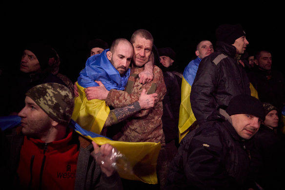 Nearly 500 POWs were released to their home countries on Thursday.