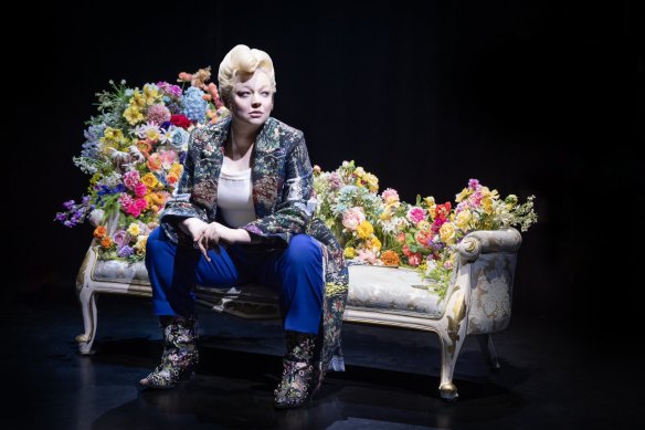 Sarah Snook in the production of Dorian Gray.