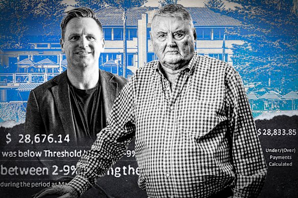 Publican Arthur Laundy (right) bought the remaining 50 per cent share of the hotels he co-owned with Fraser Short in 2023.