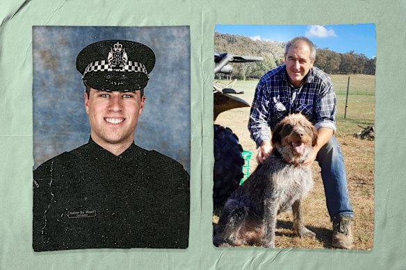 Fallen officers Vadim De Waart (left) and Neal Thompson.