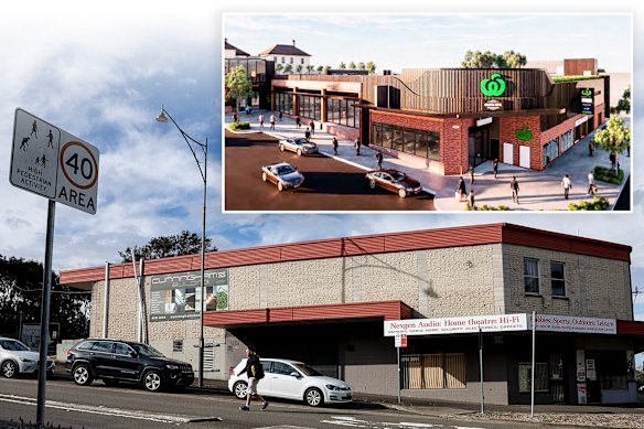 A plan for a new Woolworths in the heart of a Blue Mountains town has divided the community.