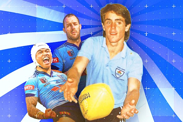 Brian To’o, Isaah Yeo and a young Brad Fittler.