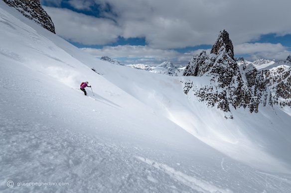 Find every kind of ski slope in the Dolomites.