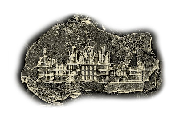 Don’t try this at home: A castle etched onto the surface of an individual grain of sand by artists Marcelo Coelho and Vik Muniz.