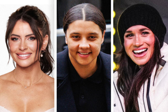 Their truths: Rhi from MAFS, Sam Kerr and Meghan Markle.