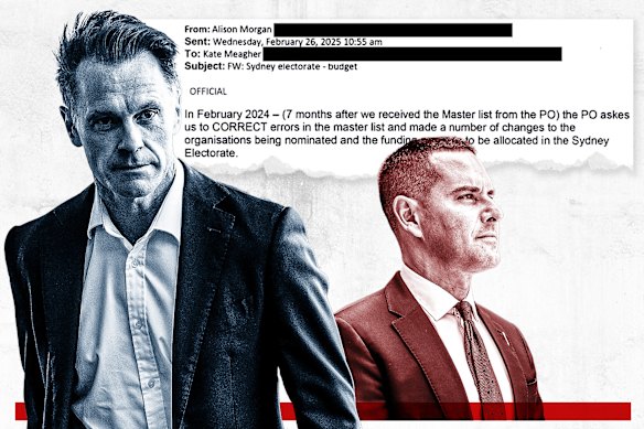 A Herald investigation has raised questions over grant funding directed to the seat of independent Sydney MP Alex Greenwich.