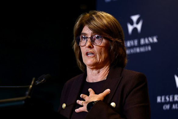 RBA governor Michele Bullock.