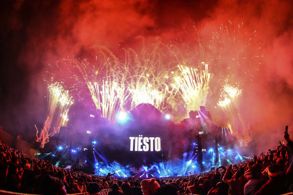The festival featured a performance by Dutch DJ Tiesto.