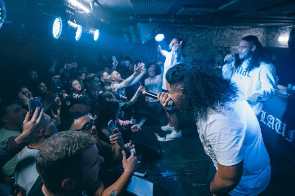 046 performing on stage. A spokesperson for the group claims police advice to venues makes it “impossible for shows to go ahead.”