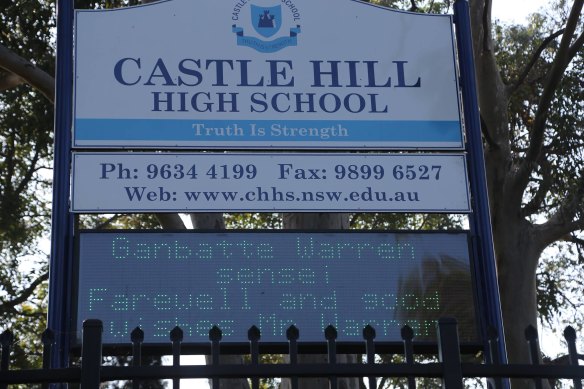 The now retired principal of Castle Hill High School has been placed on a “not to be employed” list by the education department.  