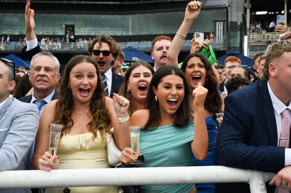 Punters out in force at Royal Randwick were there for the races, not the royalty.